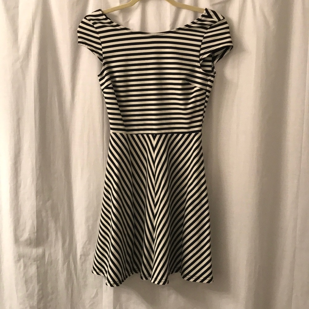 Black and White Stripe Dress